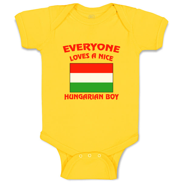 Baby Clothes Everyone Loves A Nice Hungarian Boy Countries Baby Bodysuits Cotton