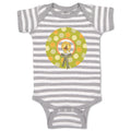 Baby Clothes First Anniversary Birthday Card with Lion Baby Bodysuits Cotton