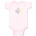 Baby Clothes Rainbow Balloons Birthday Baby Bodysuits Boy & Girl Cotton