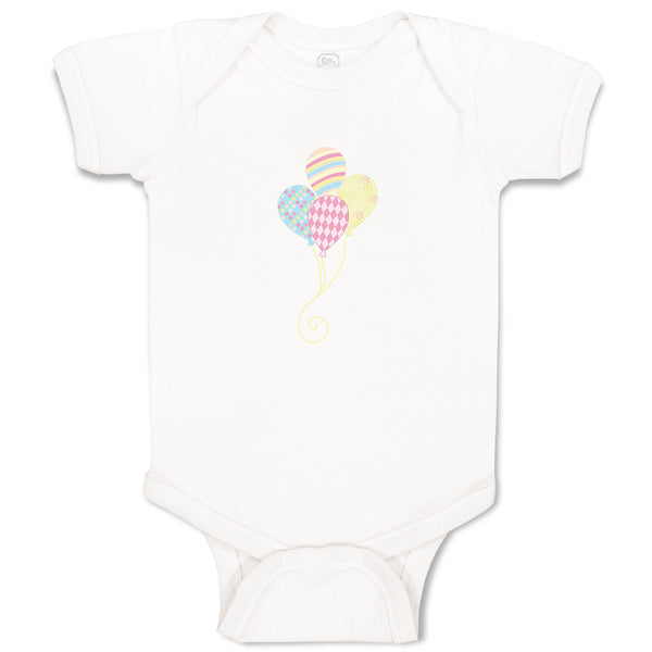 Baby Clothes Rainbow Balloons Birthday Baby Bodysuits Boy & Girl Cotton