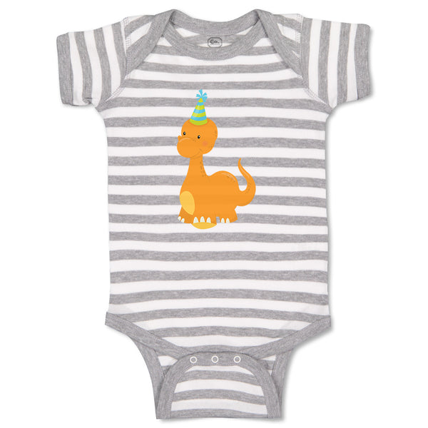 Baby Clothes Orange Birthday Dinosaur Dinosaurs Dino Trex Baby Bodysuits Cotton