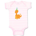 Baby Clothes Orange Birthday Dinosaur Dinosaurs Dino Trex Baby Bodysuits Cotton