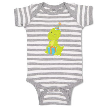 Baby Clothes Green Dinosaur Hat Birthday Dinosaurs Dino Trex Baby Bodysuits
