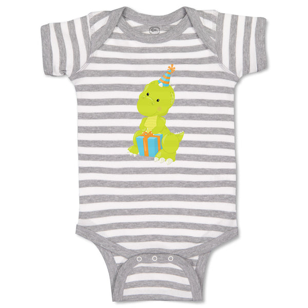 Baby Clothes Green Dinosaur Hat Birthday Dinosaurs Dino Trex Baby Bodysuits
