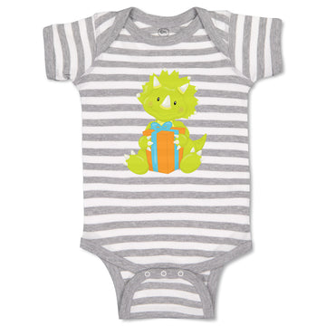 Baby Clothes Green Dinosaur Birthday Dinosaurs Dino Trex Baby Bodysuits Cotton