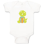 Baby Clothes Green Dinosaur Birthday Dinosaurs Dino Trex Baby Bodysuits Cotton