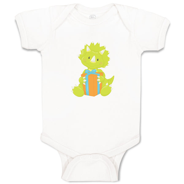 Baby Clothes Green Dinosaur Birthday Dinosaurs Dino Trex Baby Bodysuits Cotton