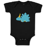 Baby Clothes Blue Dinosaur Birthday Dinosaurs Dino Trex Baby Bodysuits Cotton