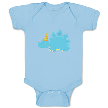Baby Clothes Blue Dinosaur Birthday Dinosaurs Dino Trex Baby Bodysuits Cotton