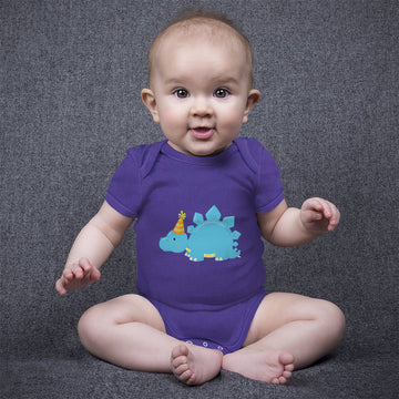 Baby Clothes Blue Dinosaur Birthday Dinosaurs Dino Trex Baby Bodysuits Cotton