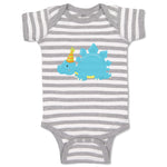 Baby Clothes Blue Dinosaur Birthday Dinosaurs Dino Trex Baby Bodysuits Cotton