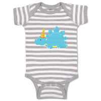 Baby Clothes Blue Dinosaur Birthday Dinosaurs Dino Trex Baby Bodysuits Cotton