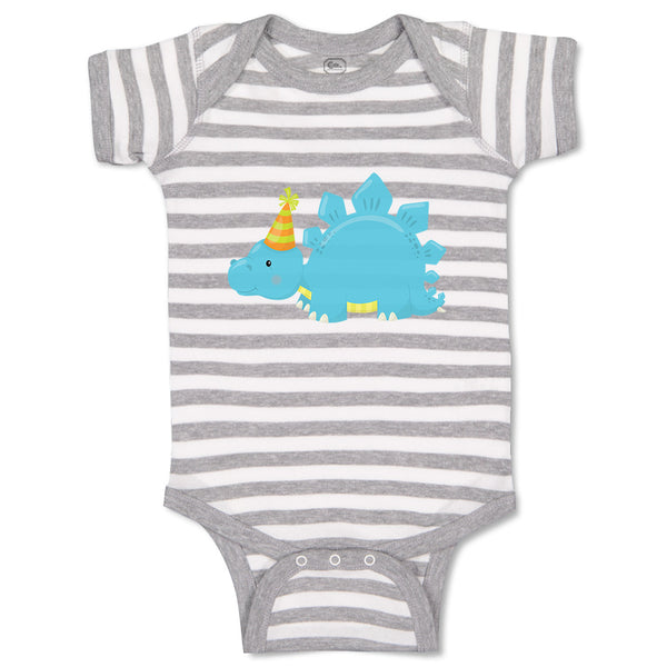 Baby Clothes Blue Dinosaur Birthday Dinosaurs Dino Trex Baby Bodysuits Cotton
