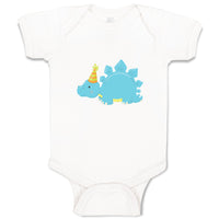 Baby Clothes Blue Dinosaur Birthday Dinosaurs Dino Trex Baby Bodysuits Cotton