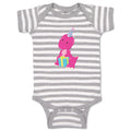 Baby Clothes Dark Pink Dinosaur Birthday Dinosaurs Dino Trex Baby Bodysuits