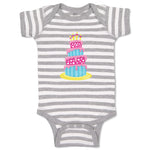 Baby Clothes Tall Birthday Dinosaur Cake Dino Baby Bodysuits Boy & Girl Cotton