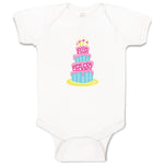 Baby Clothes Tall Birthday Dinosaur Cake Dino Baby Bodysuits Boy & Girl Cotton