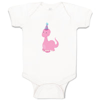Baby Clothes Pink Dinosaur Birthday Dinosaurs Dino Trex Baby Bodysuits Cotton