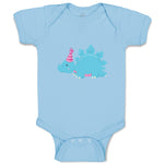 Baby Clothes Blue Light Dinosaur Birthday Dinosaurs Dino Trex Baby Bodysuits