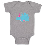 Baby Clothes Blue Light Dinosaur Birthday Dinosaurs Dino Trex Baby Bodysuits
