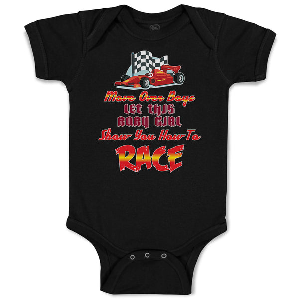 Baby Clothes Move over Boys Let This Baby Girl Show You How to Race Cotton