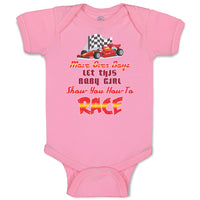 Baby Clothes Move over Boys Let This Baby Girl Show You How to Race Cotton