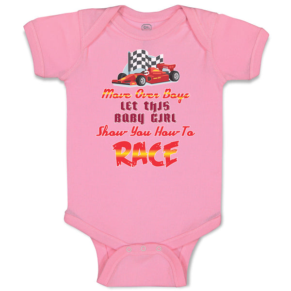 Baby Clothes Move over Boys Let This Baby Girl Show You How to Race Cotton