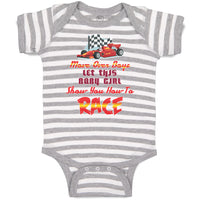 Baby Clothes Move over Boys Let This Baby Girl Show You How to Race Cotton