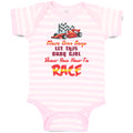 Baby Clothes Move over Boys Let This Baby Girl Show You How to Race Cotton