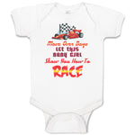 Baby Clothes Move over Boys Let This Baby Girl Show You How to Race Cotton