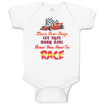Baby Clothes Move over Boys Let This Baby Girl Show You How to Race Cotton