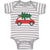 Baby Clothes Red Car and Green Christmas Tree on Roof Baby Bodysuits Cotton