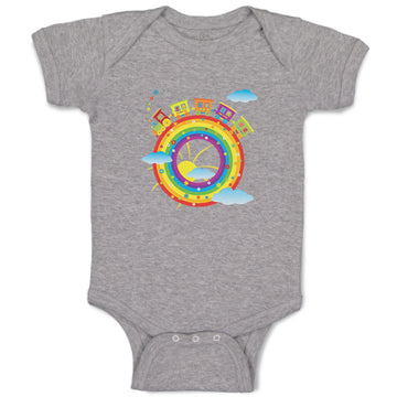 Baby Clothes Rainbow Train Baby Bodysuits Boy & Girl Newborn Clothes Cotton