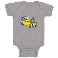 Baby Clothes Man in Towing Car Baby Bodysuits Boy & Girl Newborn Clothes Cotton