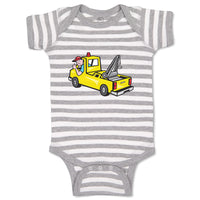 Baby Clothes Man in Towing Car Baby Bodysuits Boy & Girl Newborn Clothes Cotton
