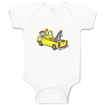 Baby Clothes Man in Towing Car Baby Bodysuits Boy & Girl Newborn Clothes Cotton