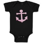 Baby Clothes Anchor Sailing Light Pink Baby Bodysuits Boy & Girl Cotton