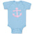 Baby Clothes Anchor Sailing Light Pink Baby Bodysuits Boy & Girl Cotton