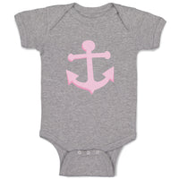 Baby Clothes Anchor Sailing Light Pink Baby Bodysuits Boy & Girl Cotton