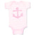 Baby Clothes Anchor Sailing Light Pink Baby Bodysuits Boy & Girl Cotton