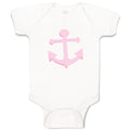 Baby Clothes Anchor Sailing Light Pink Baby Bodysuits Boy & Girl Cotton
