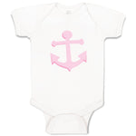 Baby Clothes Anchor Sailing Light Pink Baby Bodysuits Boy & Girl Cotton