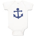Baby Clothes Anchor Sailing Purple Baby Bodysuits Boy & Girl Cotton