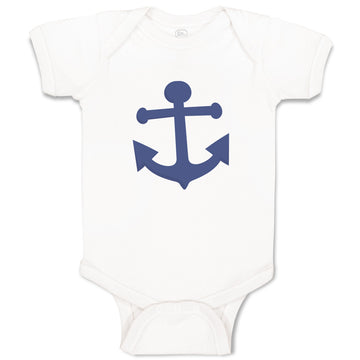 Baby Clothes Anchor Sailing Purple Baby Bodysuits Boy & Girl Cotton