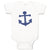 Baby Clothes Anchor Sailing Purple Baby Bodysuits Boy & Girl Cotton