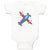 Baby Clothes Blue Airplane Pilot Airplane Flying Baby Bodysuits Cotton