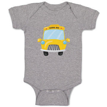 Baby Clothes School Bus Baby Bodysuits Boy & Girl Newborn Clothes Cotton