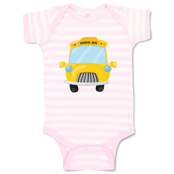 Baby Clothes School Bus Baby Bodysuits Boy & Girl Newborn Clothes Cotton