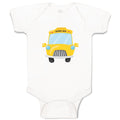 Baby Clothes School Bus Baby Bodysuits Boy & Girl Newborn Clothes Cotton