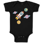 Baby Clothes Astronaut, Planets and Spaceship in Space Baby Bodysuits Cotton